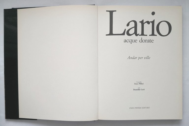 LARIO ACQUE DORATE di Enzo Pifferi e Domitilla Gerli 1988 …