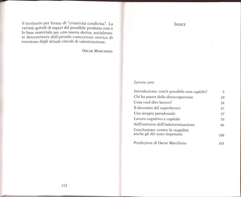 LAVORO ZERO di Franco Berardi Bifo 1994 Castelvecchi I edizione …
