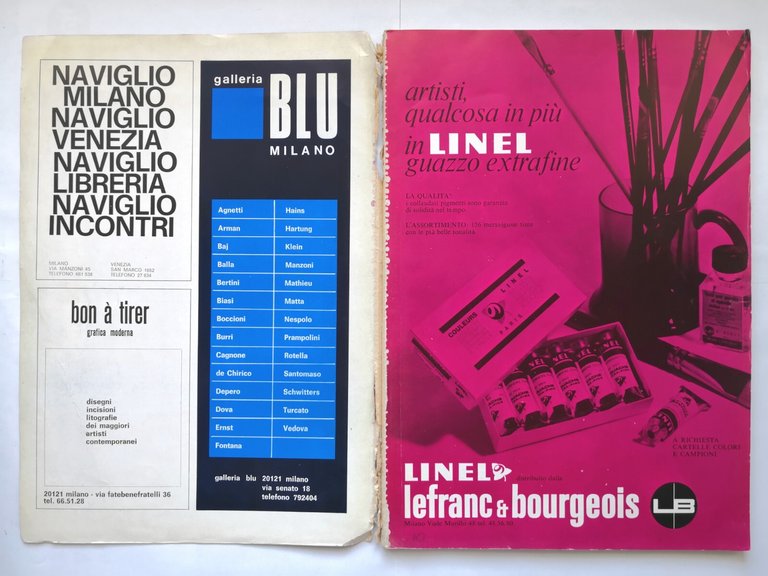 LE ARTI gennaio febbraio 1972 Grafiche Editoriali Ambrosiane rivista