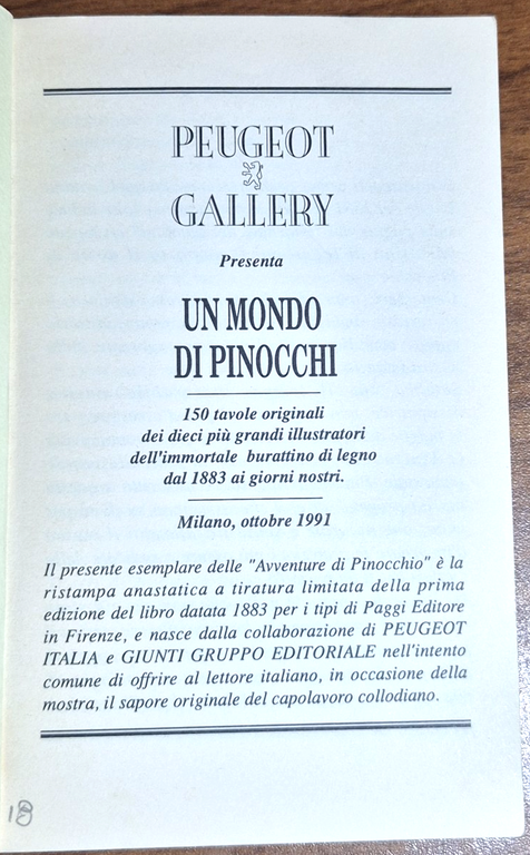 LE AVVENTURE DI PINOCCHIO di Collodi 1991 REPRINT illustrato Mazzanti … | Immagine Gallery 3