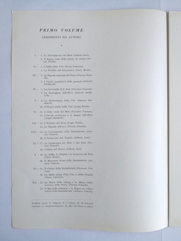 LE AVVERSITÀ DELLE PIANTE AGRARIE 5 volumi Ramo Editoriale Agricoltori …