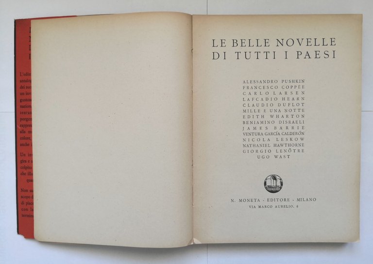 LE BELLE NOVELLE DI TUTTI I PAESI volume 1 1945 …