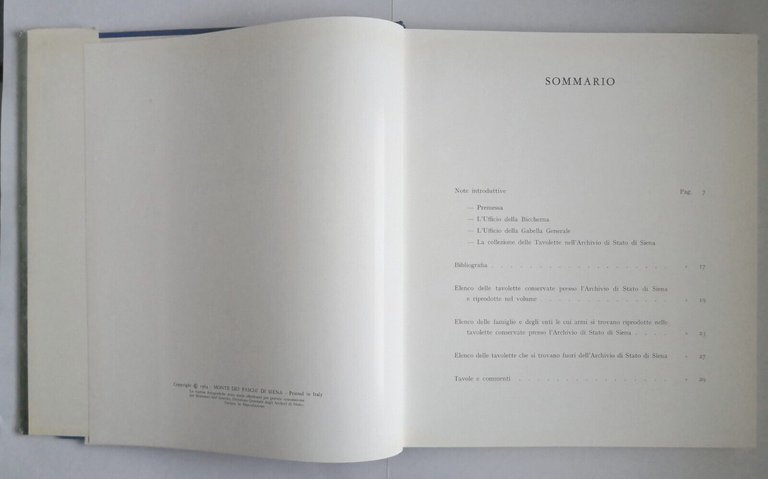 LE BICCHERNE SENESI di Ubaldo Morandi 1964 Monte Dei Paschi …