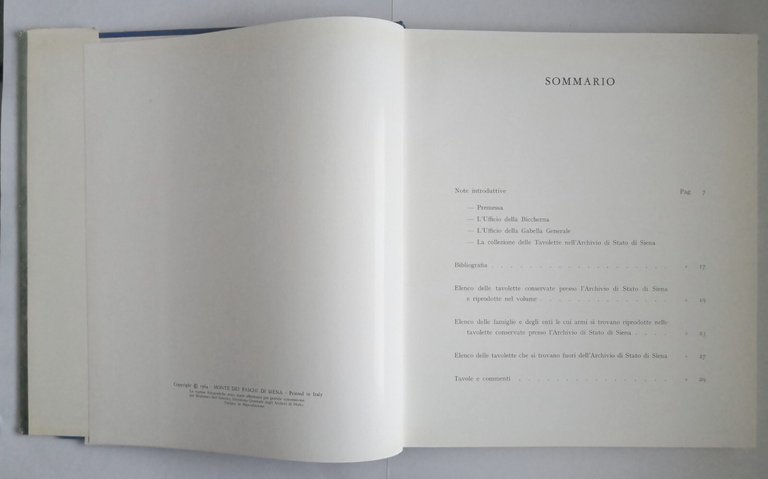 LE BICCHERNE SENESI di Ubaldo Morandi 1964 Monte Dei Paschi …