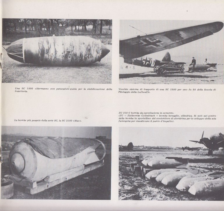 LE BOMBE DELLA LUFTWAFFE di Schliephake Aeroplano Libro macchine la …