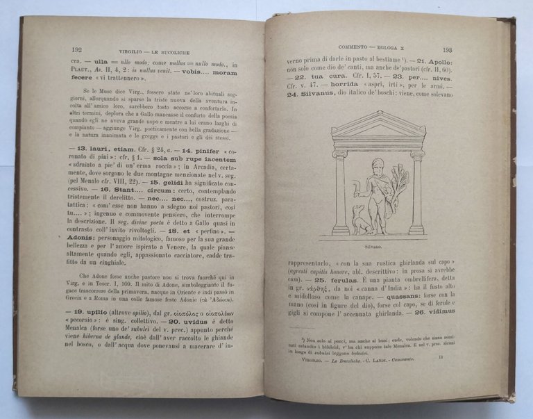 LE BUCOLICHE di Publio Virgilio Marone 1902 Le Monnier libro …