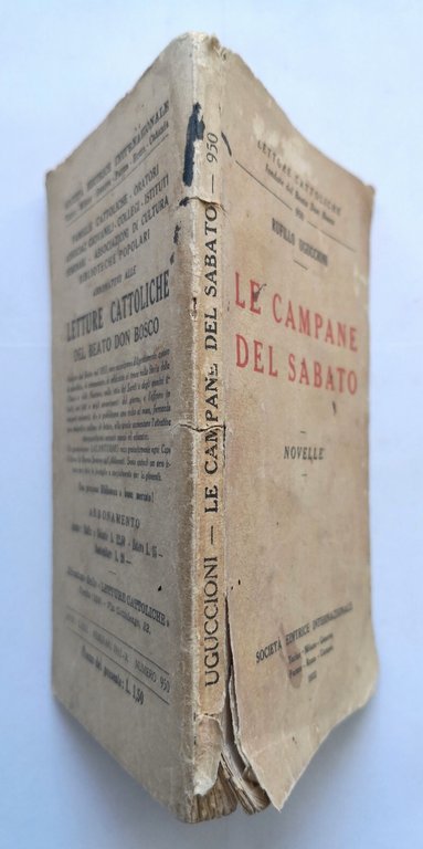 LE CAMPANE DEL SABATO novelle di Rufillo Uguccioni 1932 SEI …