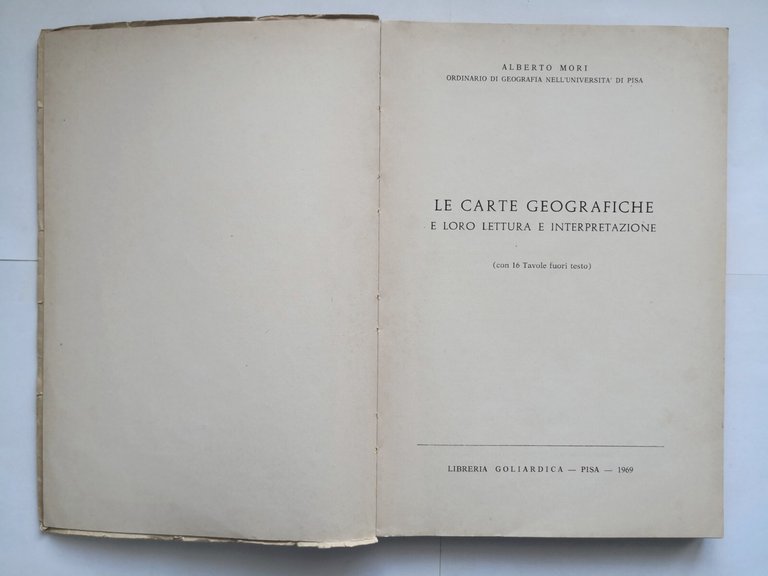 LE CARTE GEOGRAFICHE E LORO LETTURA INTERPRETAZIONE di Mori 1969 …
