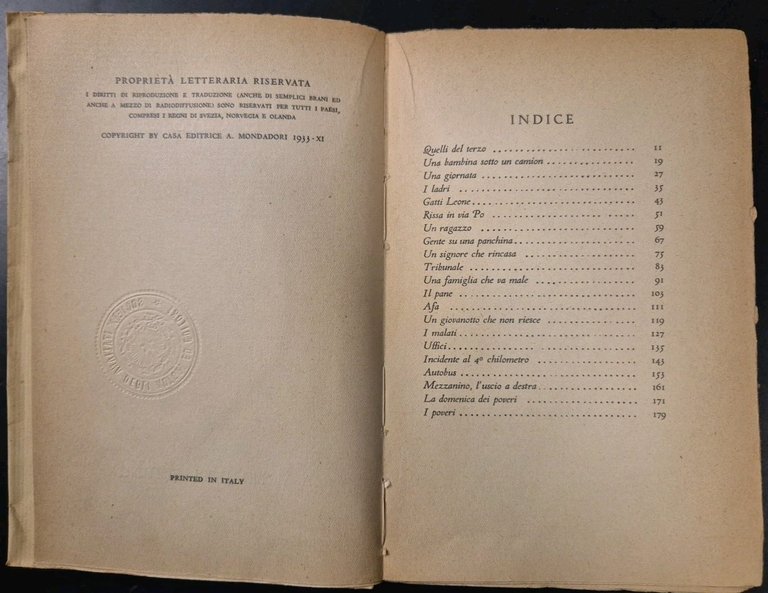 LE CASE di Ugo Betti 1933 Mondadori I edizione Libro …