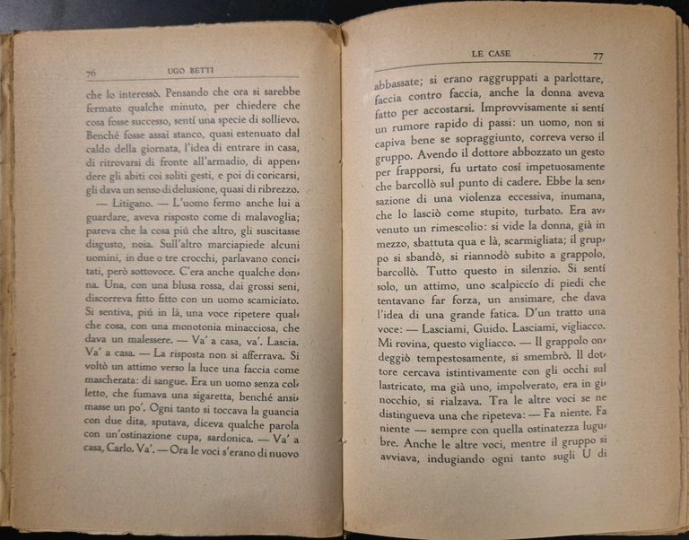 LE CASE di Ugo Betti 1933 Mondadori I edizione Libro …