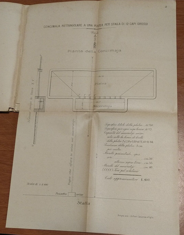 LE CONCIMAJE A MACERATOJO di Tito Poggi 1904 Casale libro …