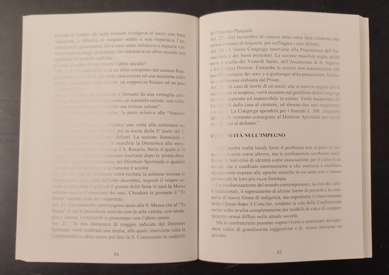 LE CONFRATERNITE DI TORITTO 2005 Artigiangrafica 2000 Libro origini storia …