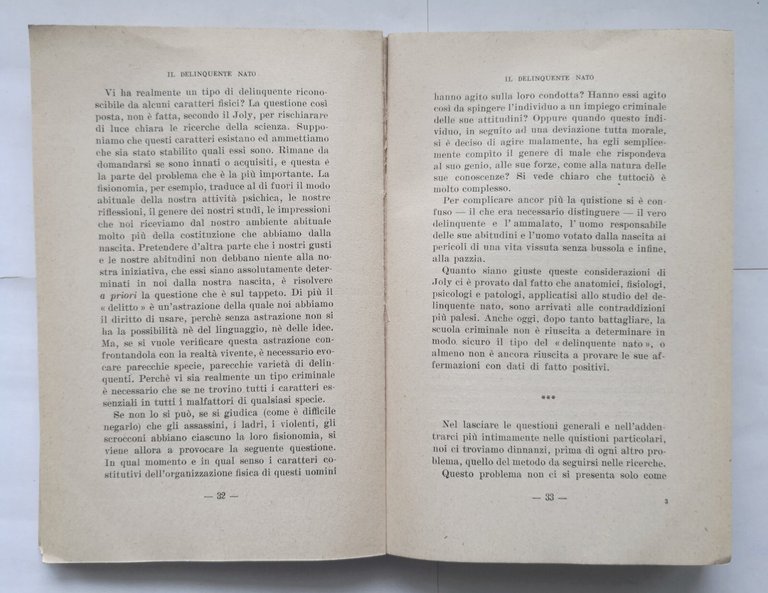 LE DOTTRINE MODERNE DELLA DELINQUENZA di Agostino Gemelli 1920 Vita …