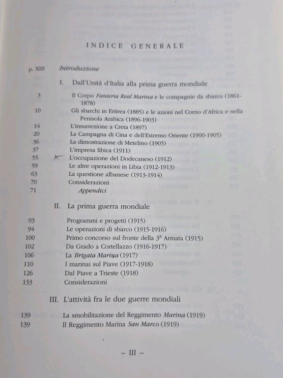 LE FANTERIE DI MARINA ITALIANE Fulvi Manzari Marcon Miozzi 1998 …