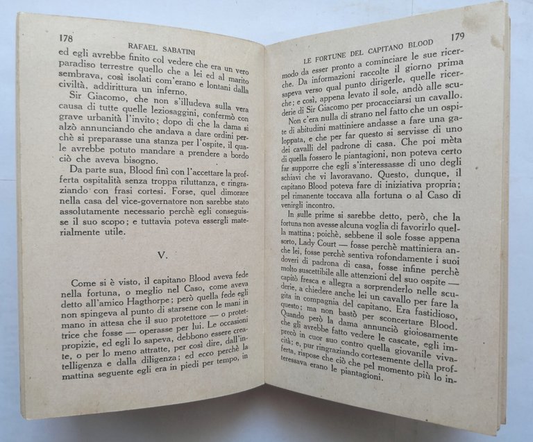 LE FORTUNE DEL CAPITANO BLOOD di Rafael Sabatini 1938 Sonzogno …