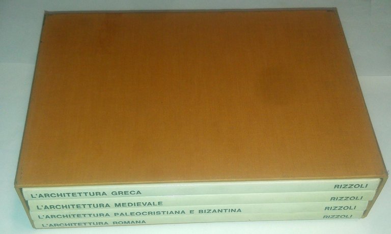 LE GRANDI CIVILTÀ ARCHITETTONICHE 4 volumi cofanetto 1963 Rizzoli greca …