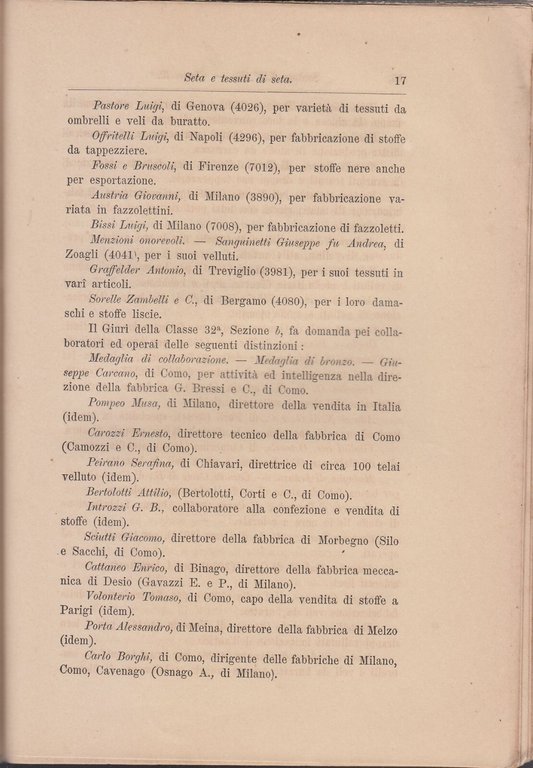 LE INDUSTRIE TESSILI di Giuseppe Bonacossa 1883 Hoepli Libro Filati …