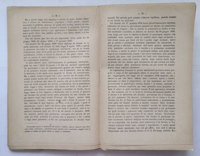 LE LEGGI AGRARIE ITALIANE I POSSESSI PLEBEI di Luigi Lombardi …