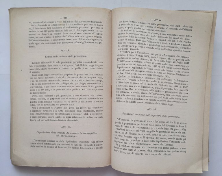 LE LEGGI AGRARIE ITALIANE I POSSESSI PLEBEI di Luigi Lombardi …