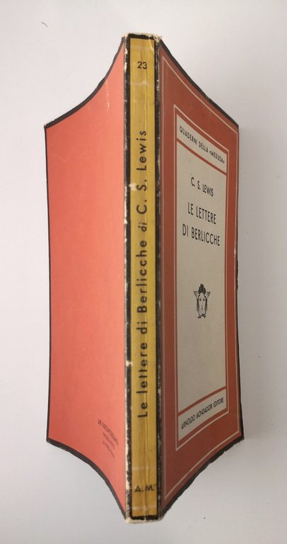 LE LETTERE DI BERLICCHE C S Lewis 1947 Mondadori quaderni …