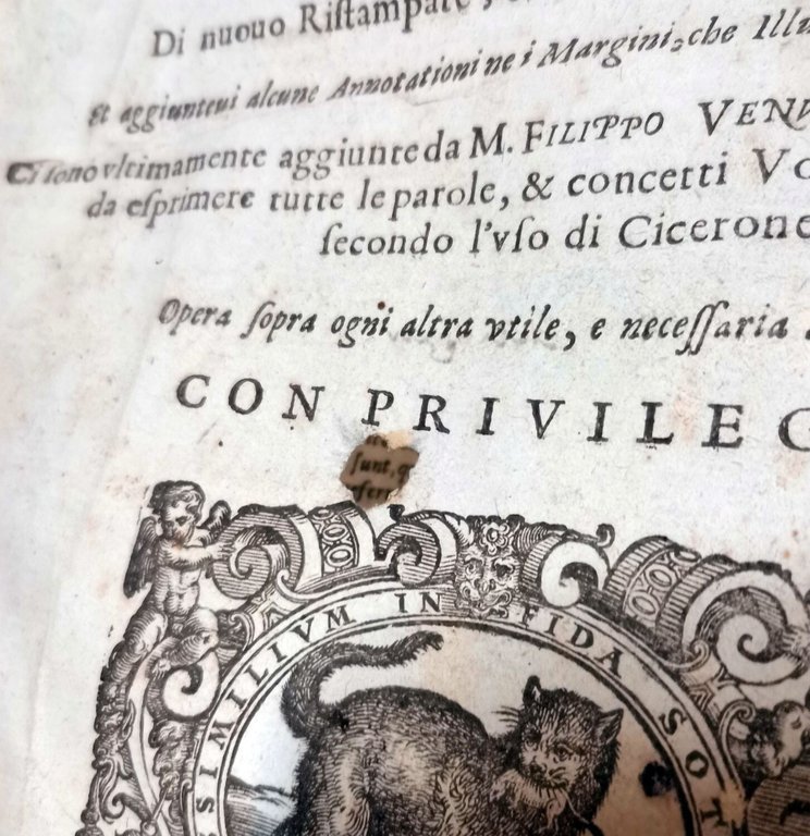 LE LETTERE FAMILIARI LATINE di Cicerone 1629 Sessa Libro Antico …