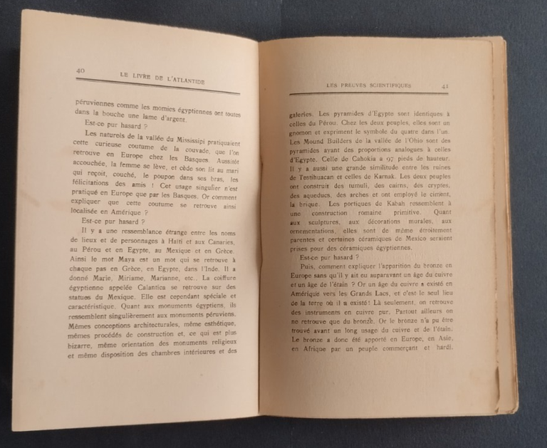 LE LIVRE DE L'ATLANTIDE di Michel Manzi 1922 Glomeau Libro …