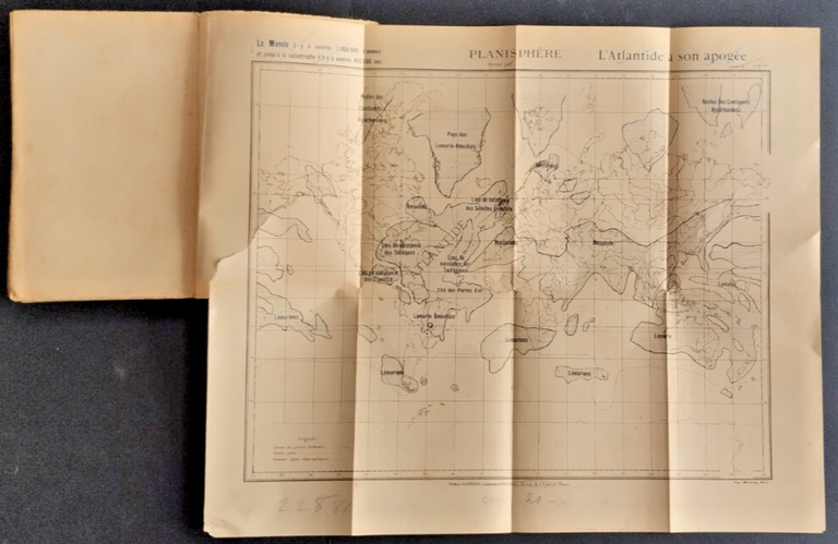 LE LIVRE DE L'ATLANTIDE di Michel Manzi 1922 Glomeau Libro …