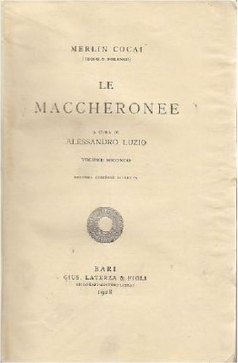 LE MACCHERONEE volume II di Merlin Cocai 1928 Laterza letteratura …
