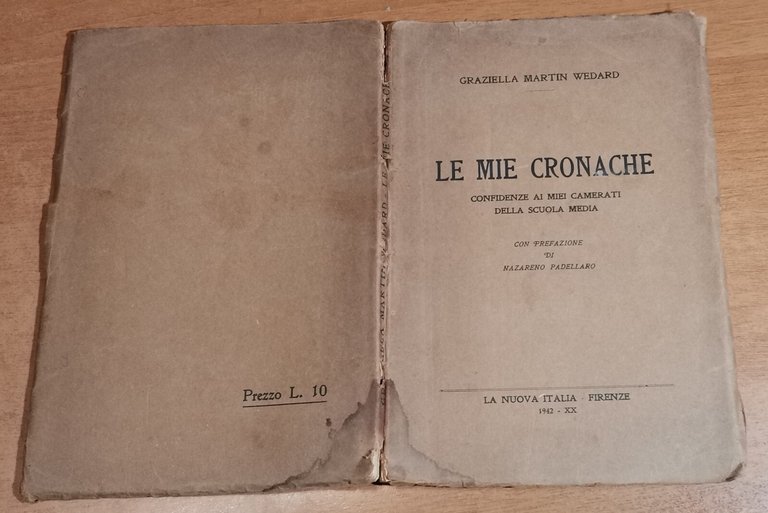 LE MIE CRONACHE di Graziella Martin Wedard 1942 conferenze ai …