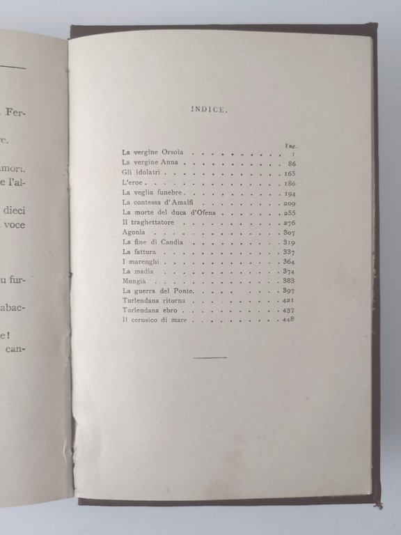 LE NOVELLE DELLA PESCARA di Gabriele d'Annunzio 1907 Treves Libro …