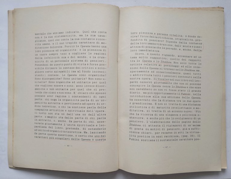 LE OPERETTE MORALI DI GIACOMO LEOPARDI Mario Sansone Editrice Adriatica …