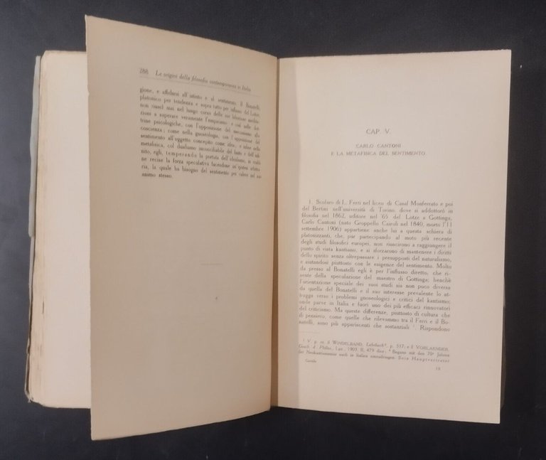 LE ORIGINI DELLA FILOSOFIA CONTEMPORANEA IN ITALIA di Giovann Gentile …