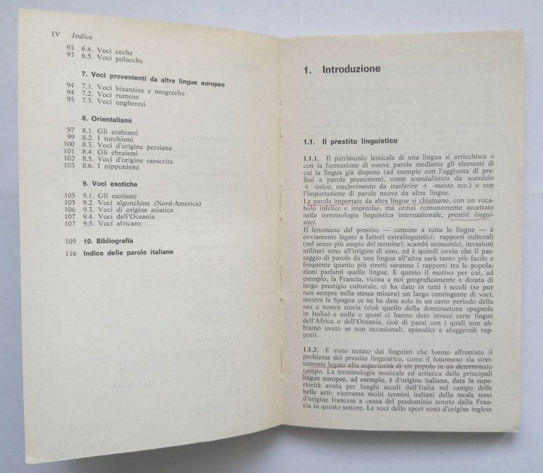 LE PAROLE STRANIERE di Paolo Zolli 1976 Zanichelli libro