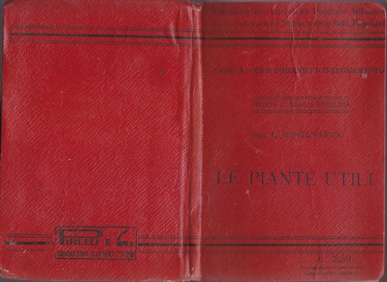 LE PIANTE UTILI di Montemartini 1919 Fed It Biblioteche Popolari …
