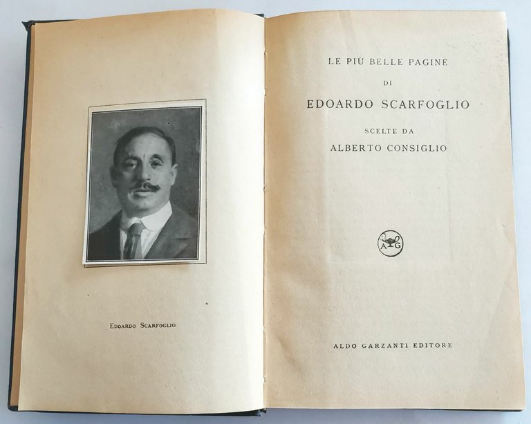 LE PIU' BELLE PAGINE DI EDOARDO SCARFOGLIO 1939 Garzanti libro …