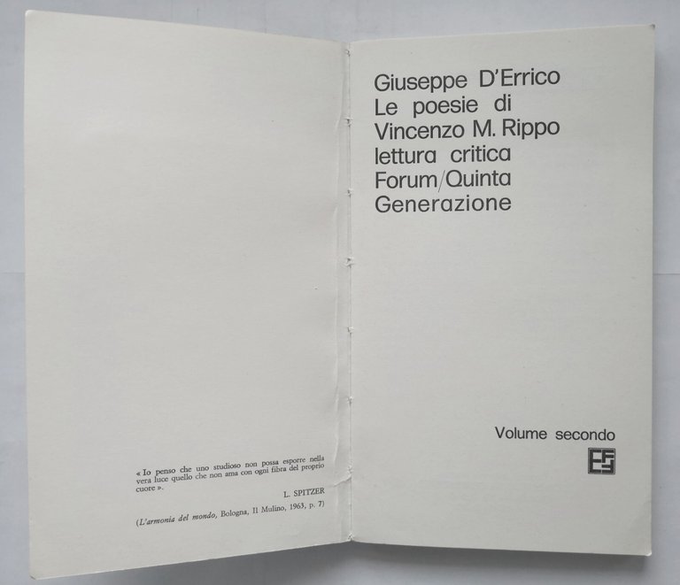 LE POESIE DI VINCENZO RIPPO lettura critica Giuseppe D'Errico volum …