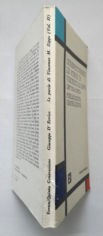 LE POESIE DI VINCENZO RIPPO lettura critica Giuseppe D'Errico volum …