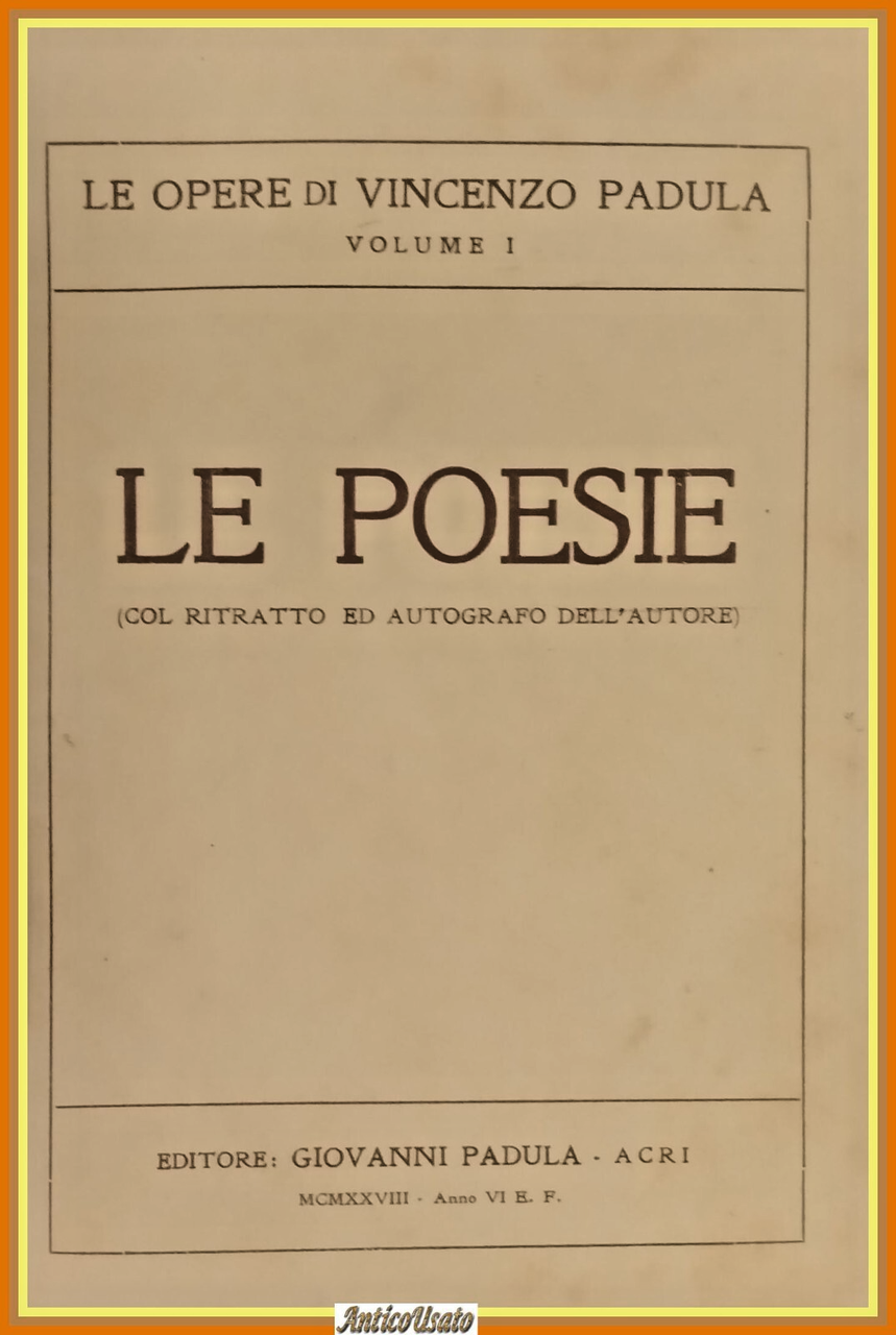 LE POESIE + VARIE E DIALETTALI di Vincenzo Padula 2 …