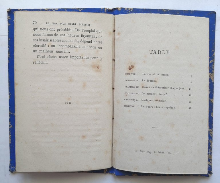 LE PRIX D'UN QUART D'HEURE di Aymard 1877 Librairie de …