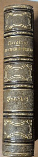 LE QUISTIONI DI DIRITTO Nicola Nicolini 2 volumi in 1 …