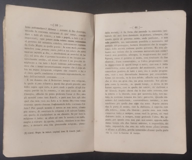 LE RELAZIONI DEL DOMMA CATTOLICO CON LA DISCIPLINA E STATO …