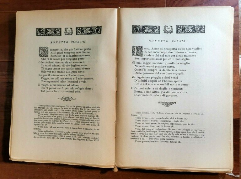 LE RIME di Francesco Petrarca 1943 Anonima edizioni Viola libro …