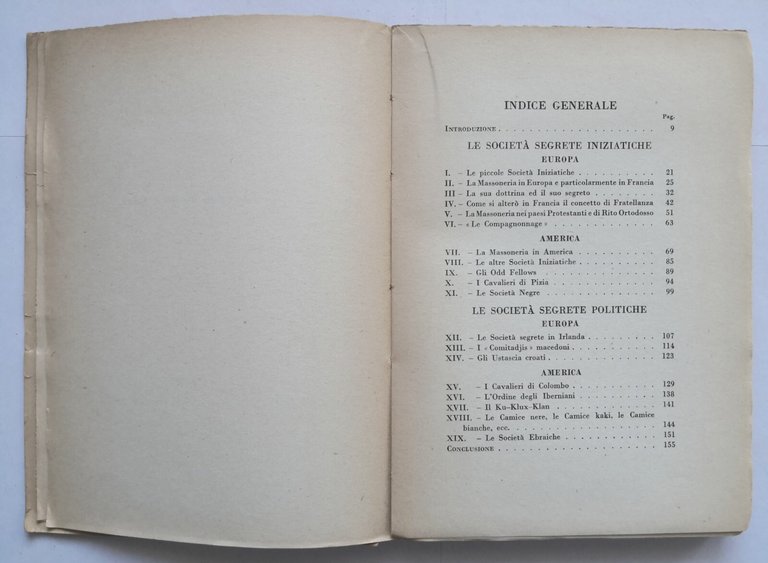 LE SOCIETÀ SEGRETE ATTUALI IN EUROPA E AMERICA di Albert …