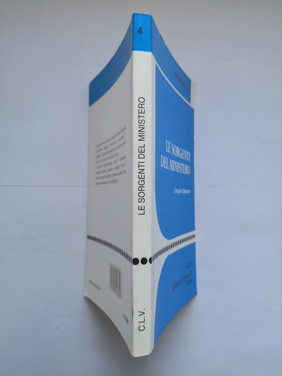 LE SORGENTI DEL MINISTERO di Armando Cuva 1994 Edizioni liturgiche …