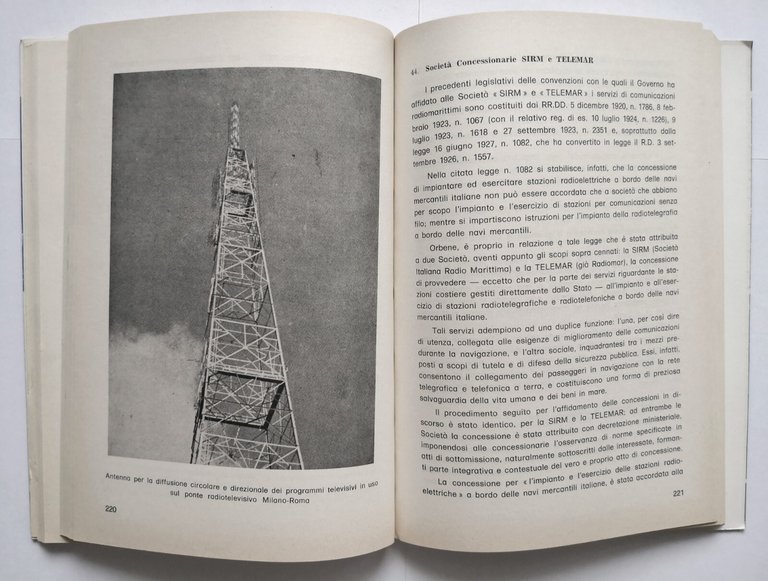 LE TELECOMUNICAZIONI IN ITALIA di Tormenta Monaco Colli 1980 Libro …