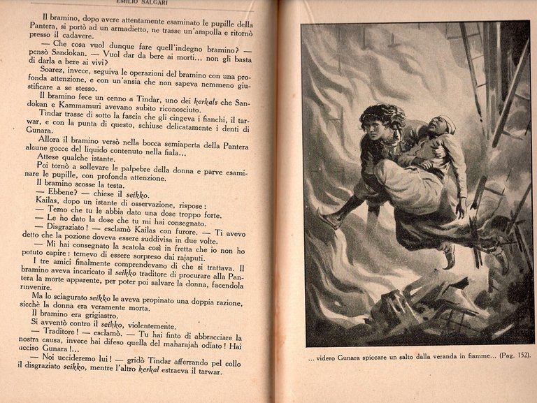 LE ULTIME AVVENTURE DI SANDOKAN Emilio Salgari 1934 Sonzogno Libro …