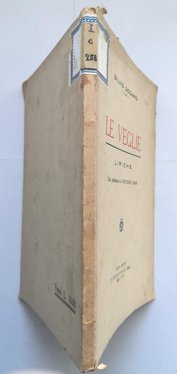 LE VEGLIE liriche di Silvio Dodaro 1929 Casini Libro poesia …