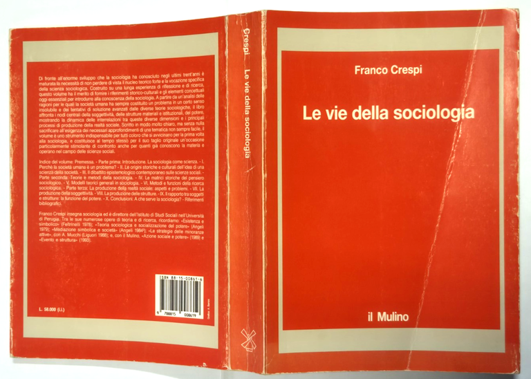 LE VIE DELLA SOCIOLOGIA di Franco Crespi 1993 il Mulino … | Immagine Gallery 2