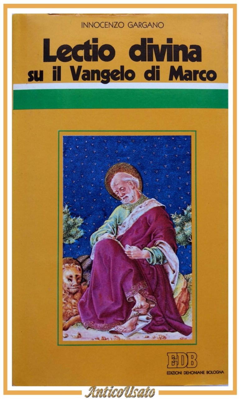 LECTIO DIVINA SU IL VANGELO DI MARCO di Gargano 1989 …