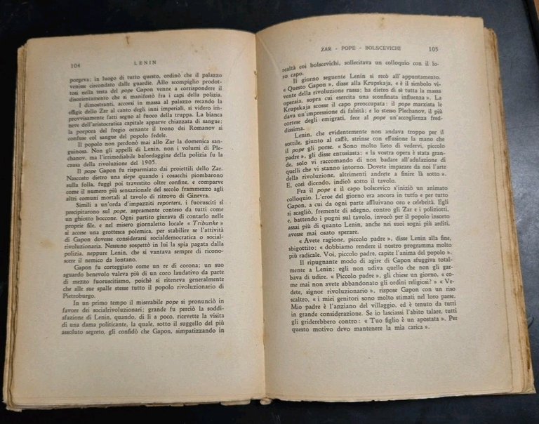 LENIN di Essad Bey 1935 Treves Libro Biografia Vladimir Ilic